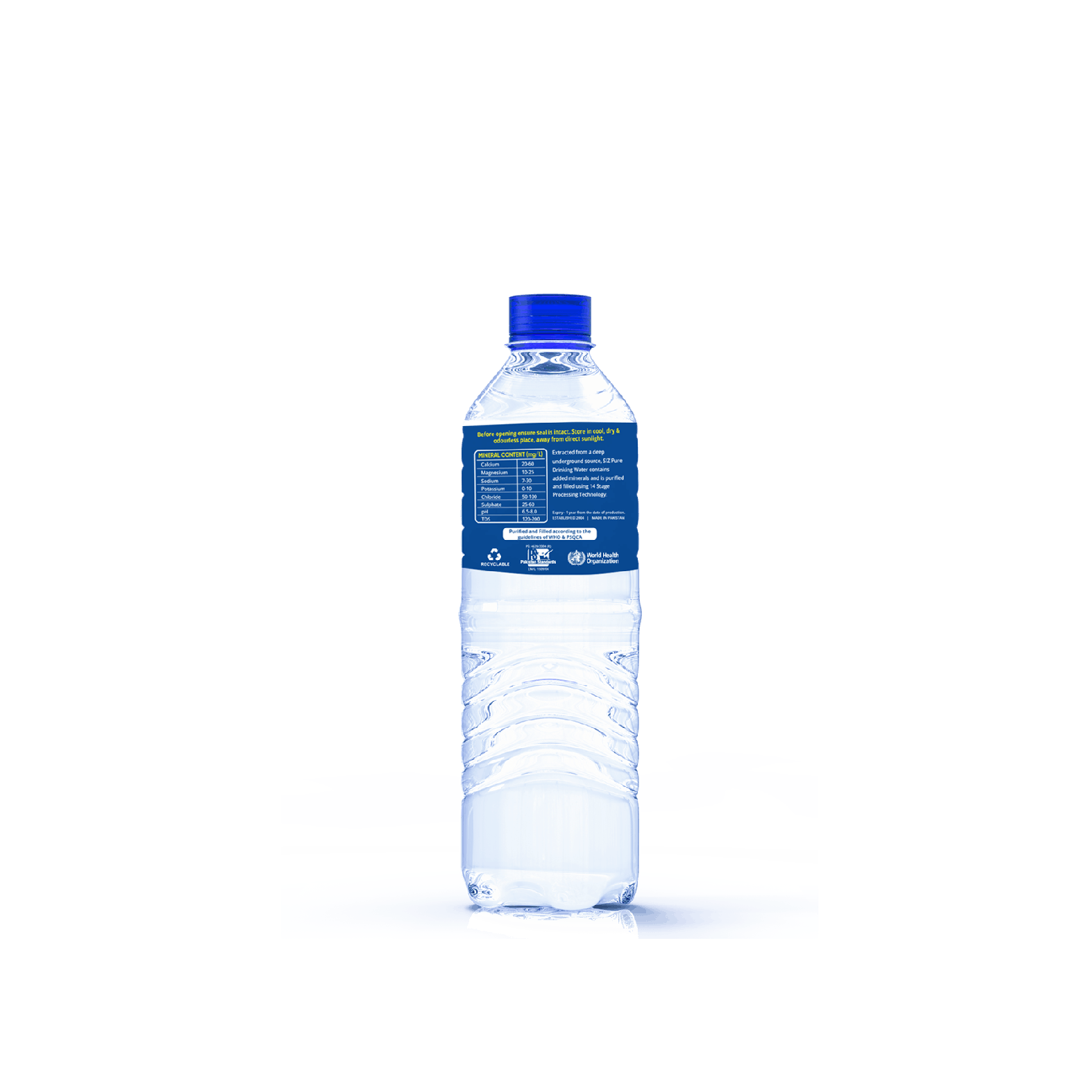SIZ Water 500ml - Back