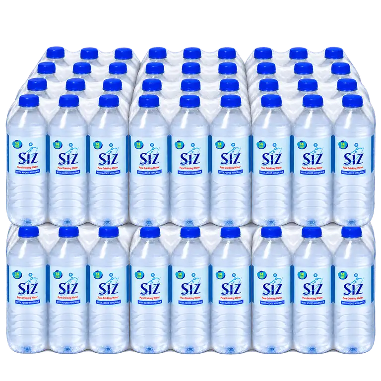 SIZ Water 1.5L, 12 cartons of 72 bottles